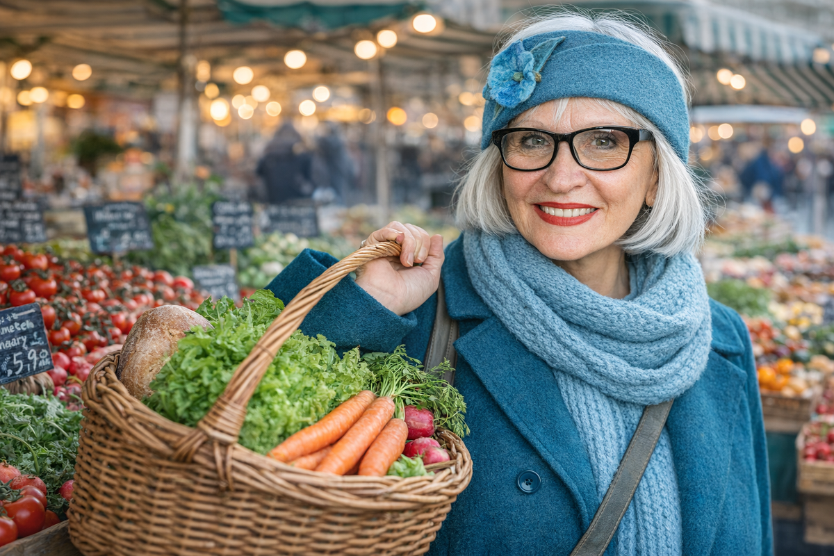 Lina Maris Damen Stirnband Polarlicht in Türkis und Petrol aus Filz mit Blüte – wärmendes Haaraccessoire für Herbst und Winter